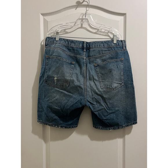 Topman Mens Slim Denim Shorts 8” - Picture 2 of 9